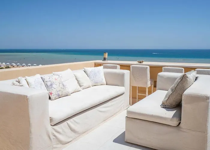 Dreamy Seafront 2br- Panoramic Sea Views- El Gouna Appartement *